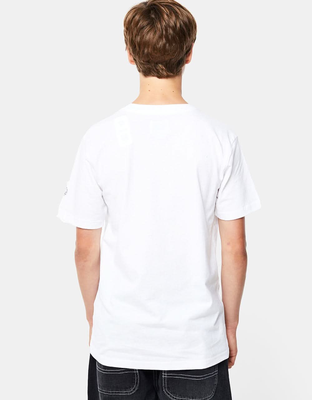 DC Blabac Stacked Kids T-Shirt - White - Image 6