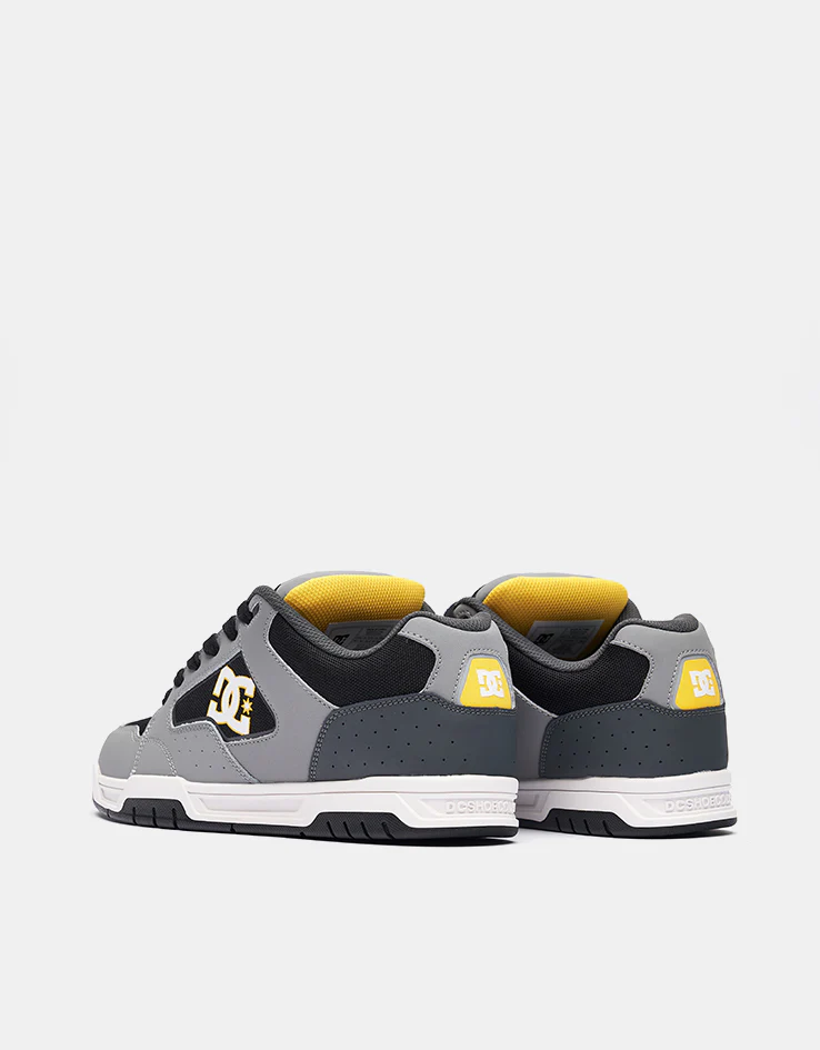 DC Coiler Skate Shoes - Grey/Grey/Black - Image 5
