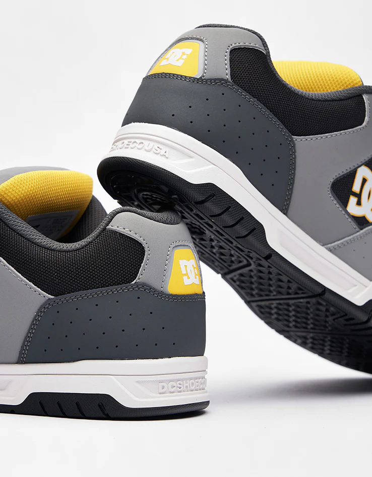 DC Coiler Skate Shoes - Grey/Grey/Black - Image 6