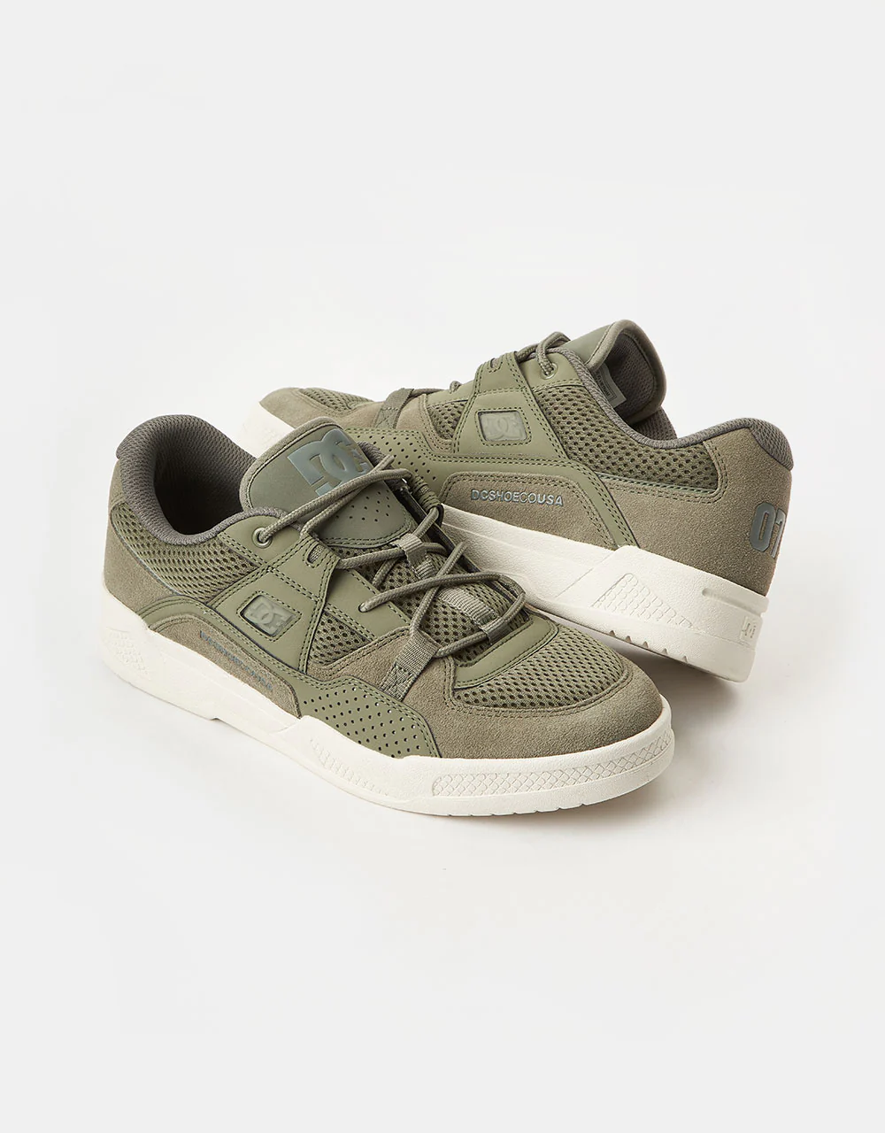 DC Construct Skate Shoes - Army/Olive - Image 4