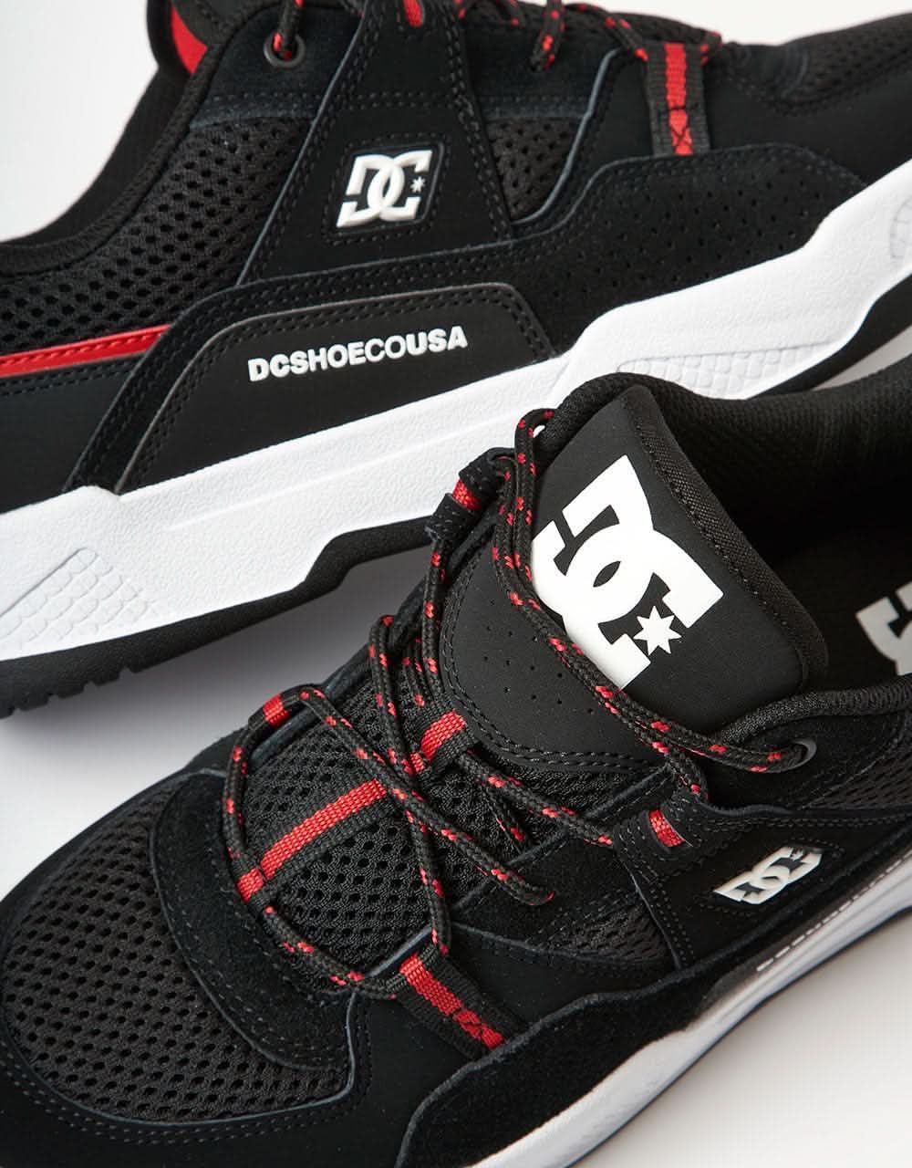 DC Construct Skate Shoes - Black/Hot Coral - Image 4