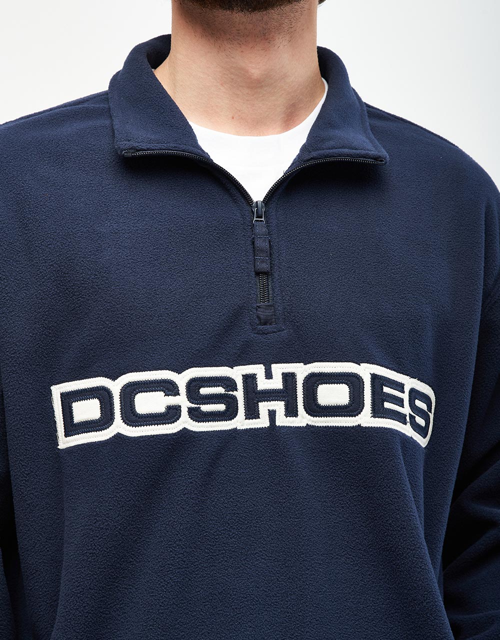 DC Cooper 1/4 Zip Sweat - Dress Blues - Image 3