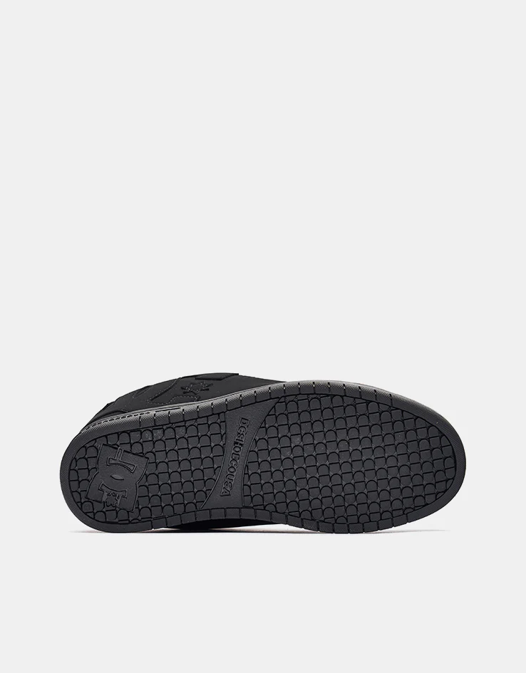 DC Court Graffik Skate Shoes - Black/Black/Black - Image 2