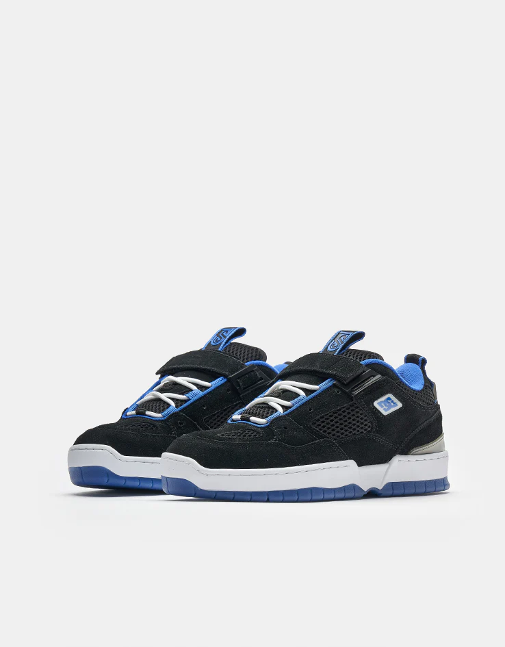 DC JS 1 Skate Shoes - Black/Royal - Image 4