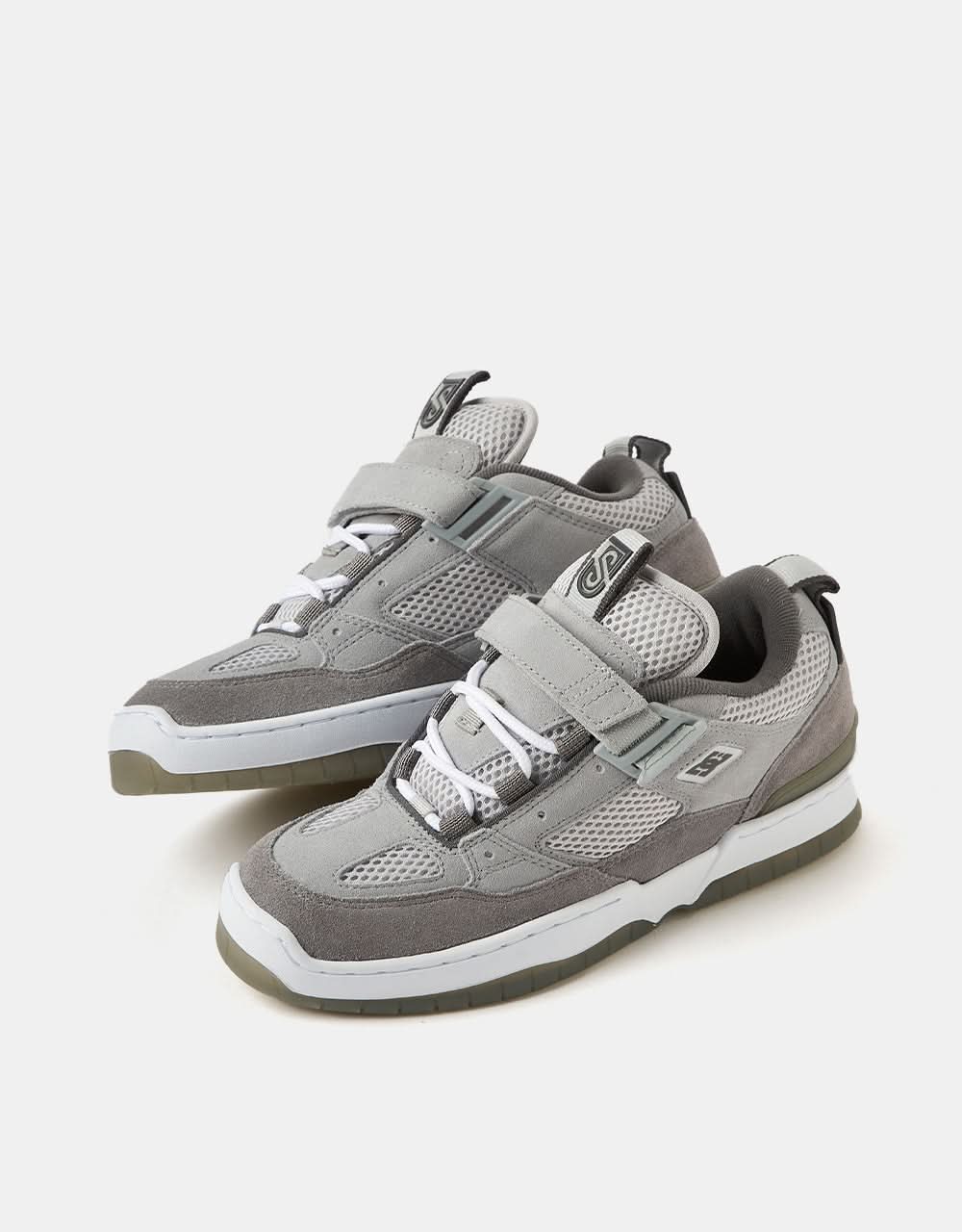 DC JS 1 Skate Shoes - Grey/Grey/Grey - Image 5