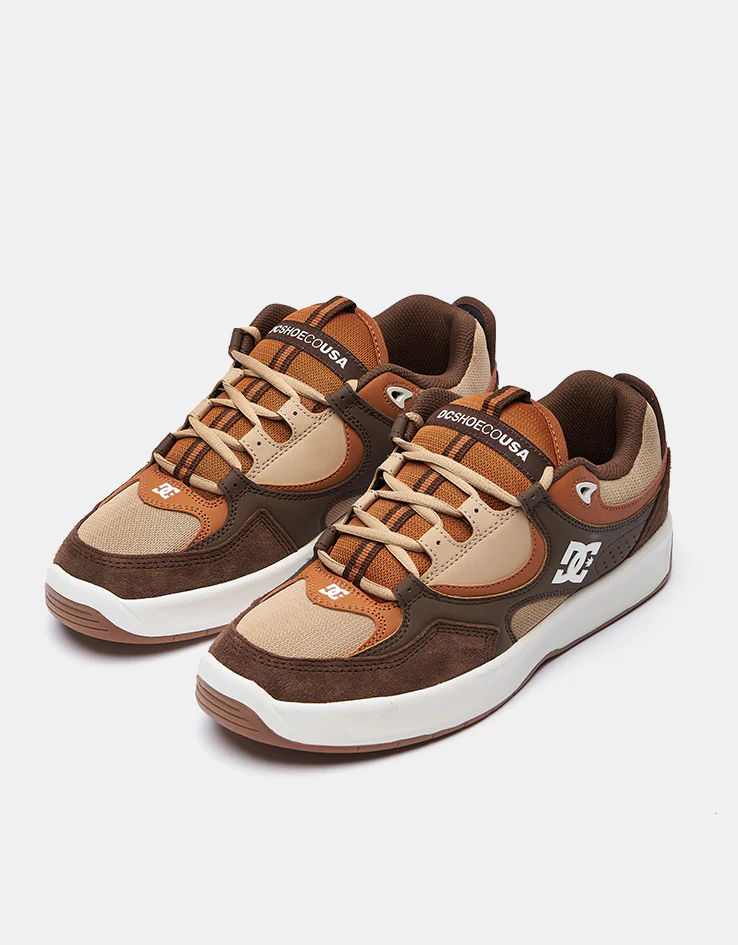 DC Kalynx Zero Skate Shoes - Brown/Tan/Offwhite - Image 3