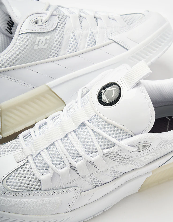 DC Lucien Skate Shoes - All White - Image 4