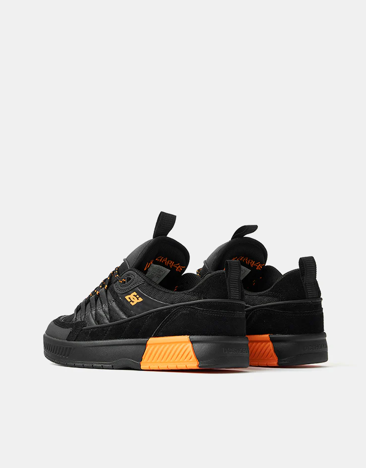 DC Lucien Skate Shoes - Black/Black/Orange - Image 4