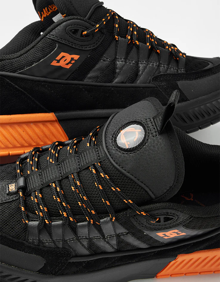 DC Lucien Skate Shoes - Black/Black/Orange - Image 6