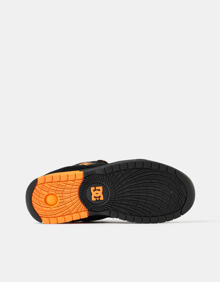 DC Lucien Skate Shoes - Black/Black/Orange - Image 7