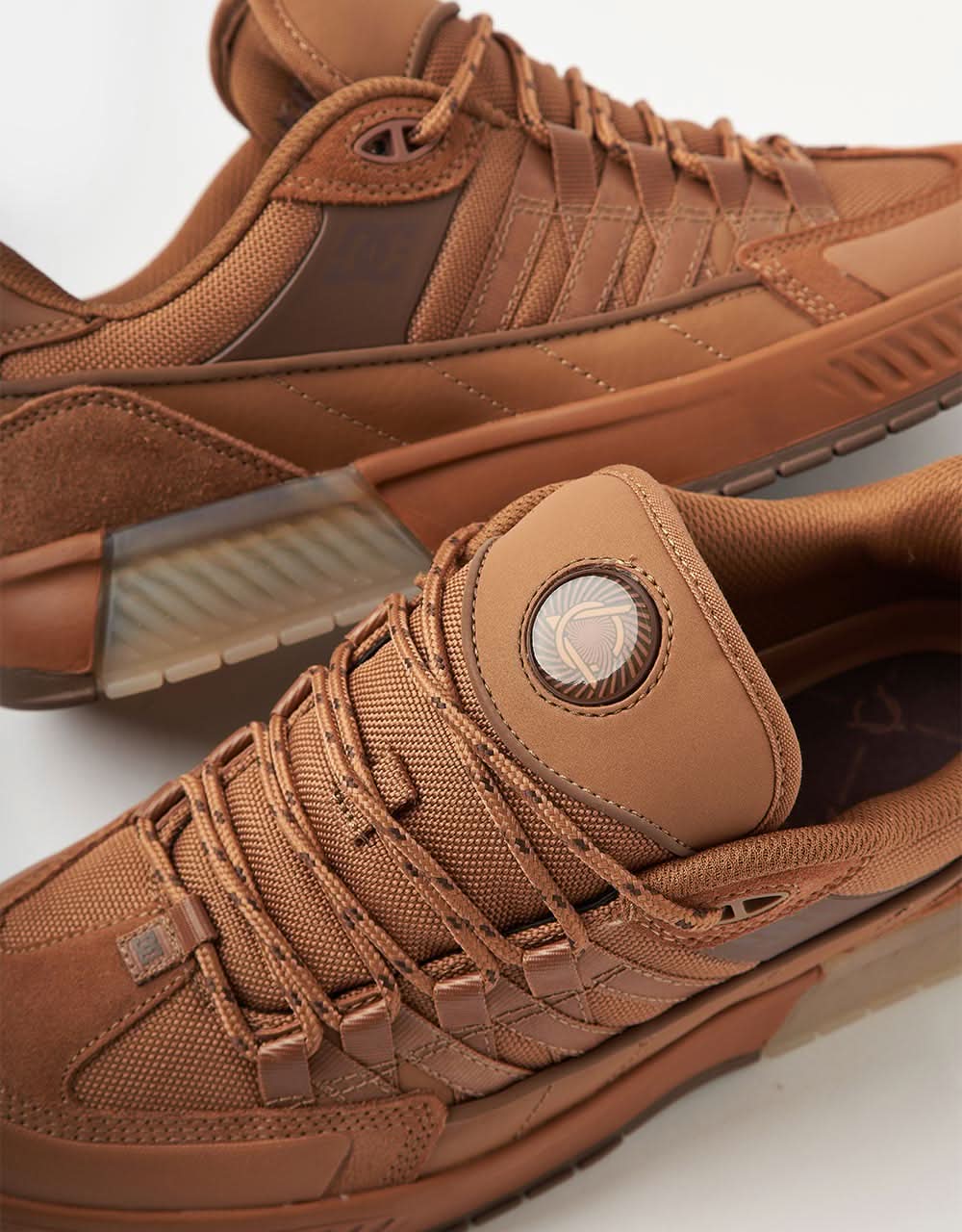 DC Lucien Skate Shoes - Brown/Tan - Image 5