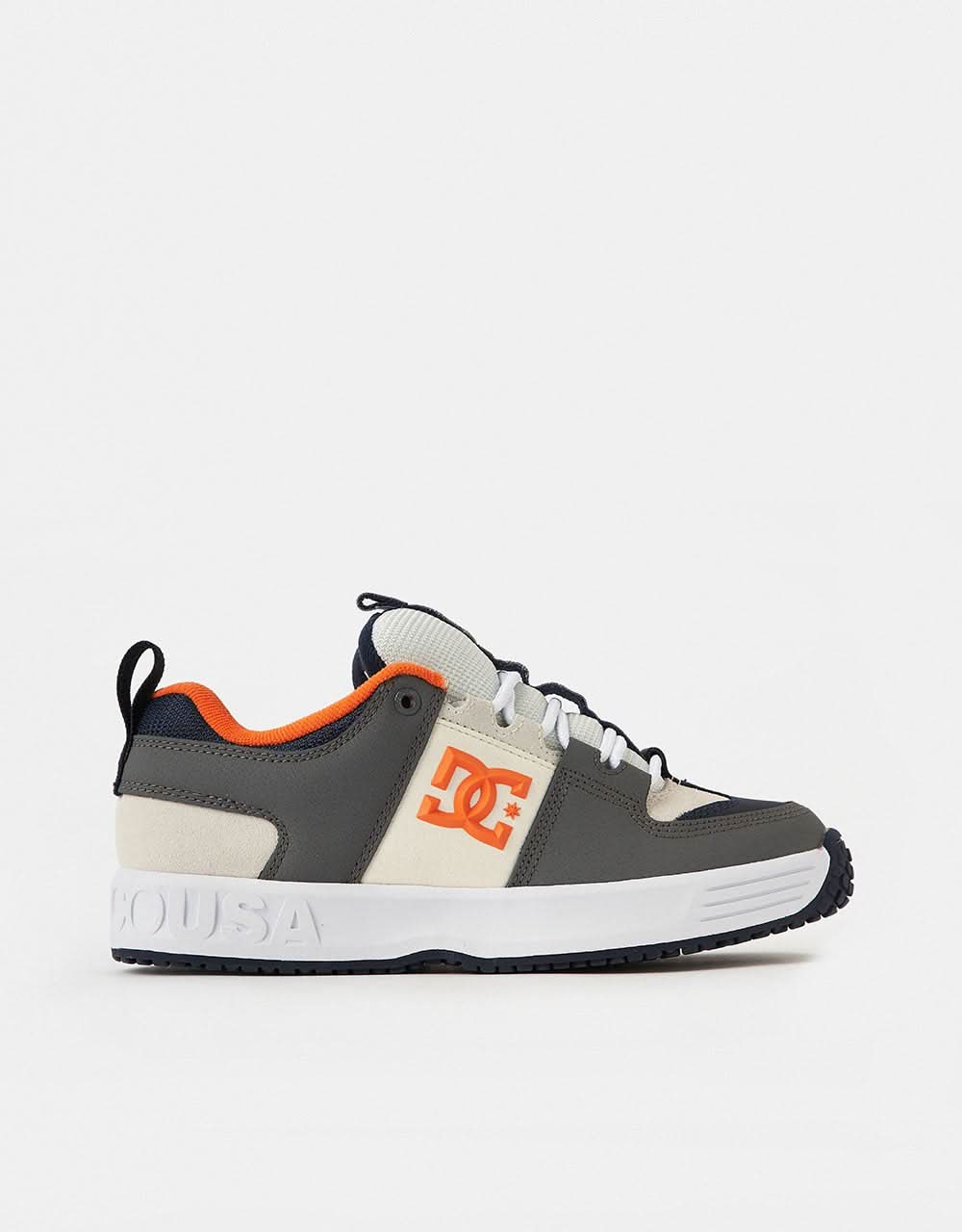 DC Lynx OG Skate Shoes - Grey/Orange - Image 2