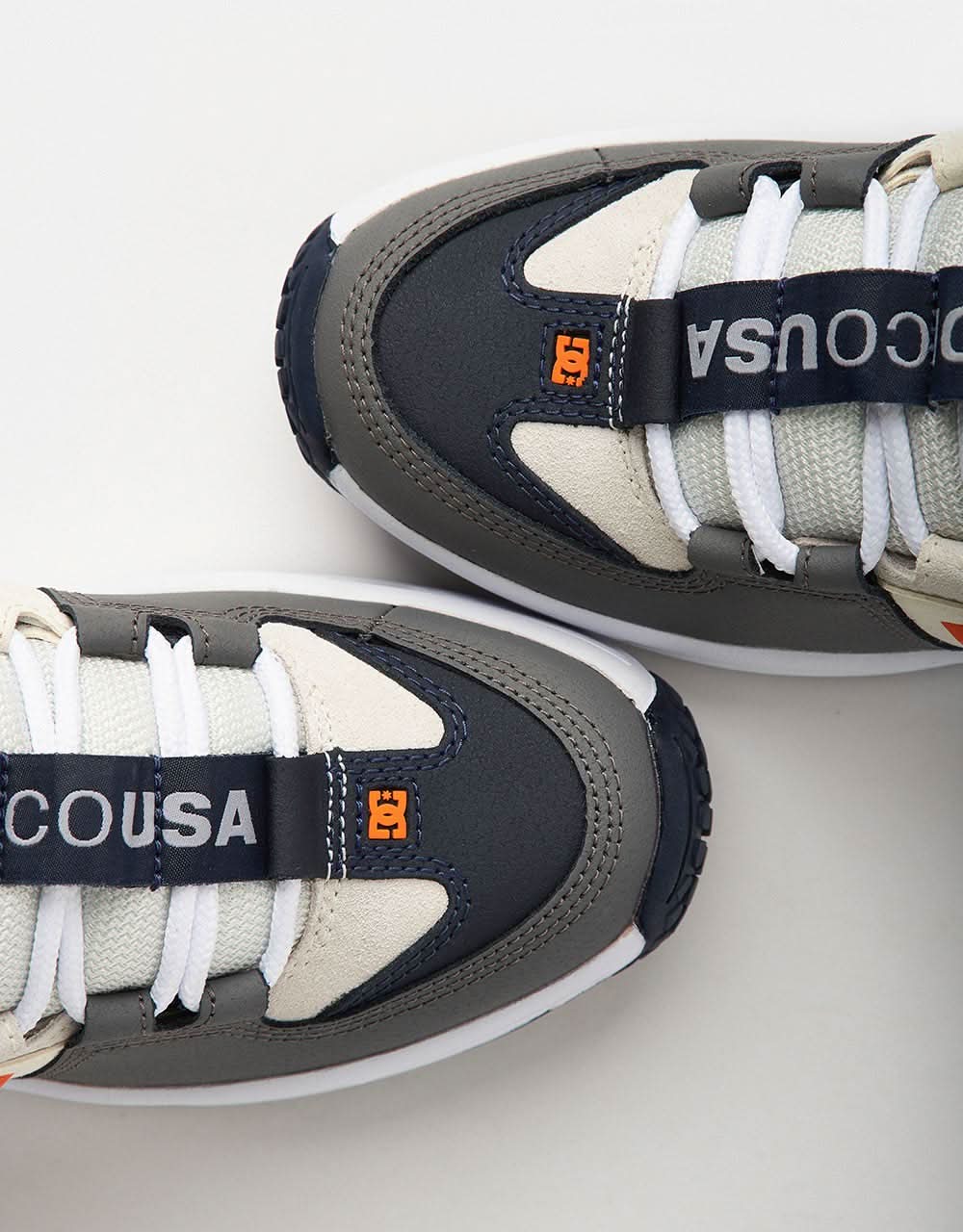 DC Lynx OG Skate Shoes - Grey/Orange - Image 7