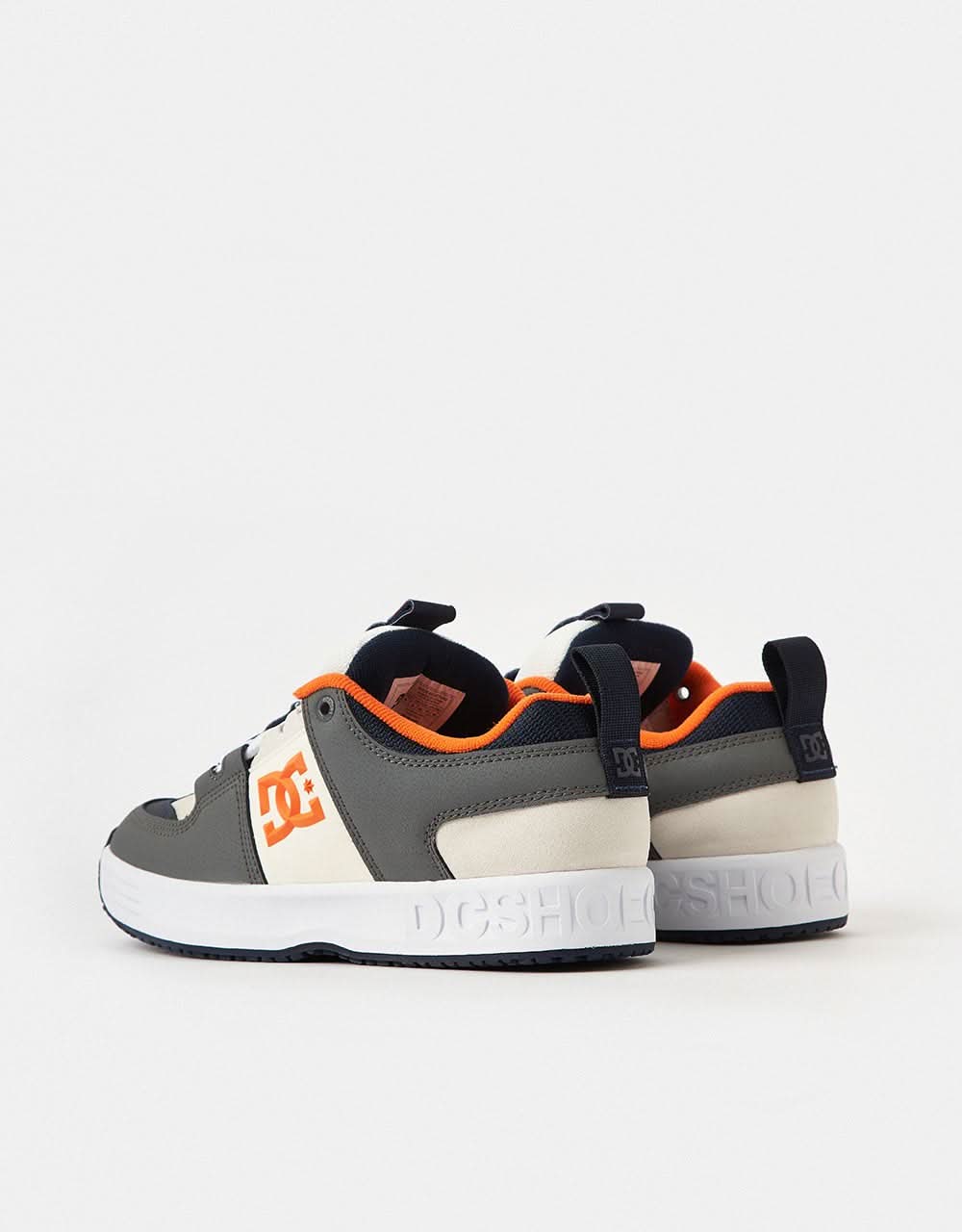 DC Lynx OG Skate Shoes - Grey/Orange - Image 8