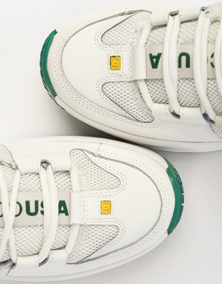 DC Lynx OG Skate Shoes - Off White/Yellow/Green - Image 6