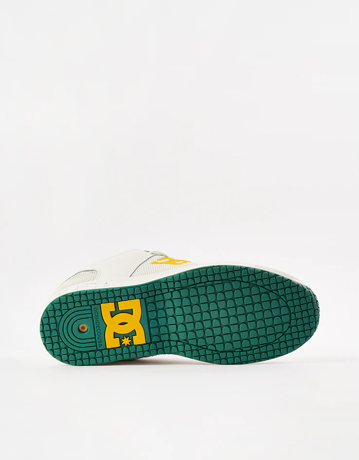 DC Lynx OG Skate Shoes - Off White/Yellow/Green - Image 8