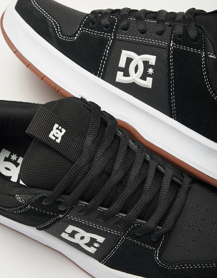 DC Lynx Zero Skate Shoes - Black/Black/White - Image 6