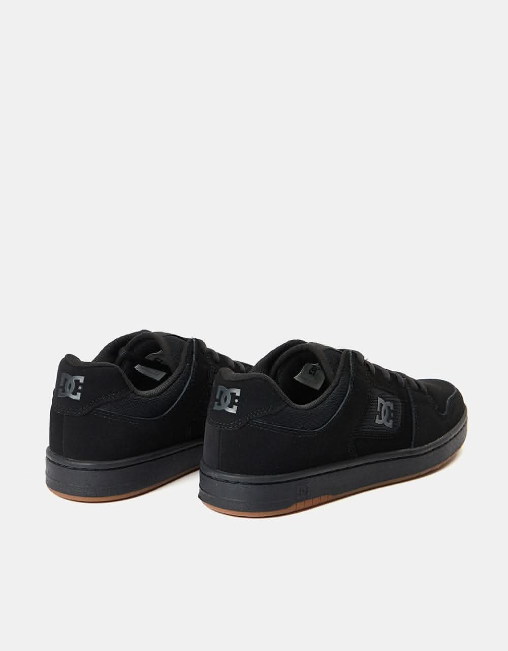 DC Manteca 4 Skate Shoes - Black/Black/Gum - Image 7