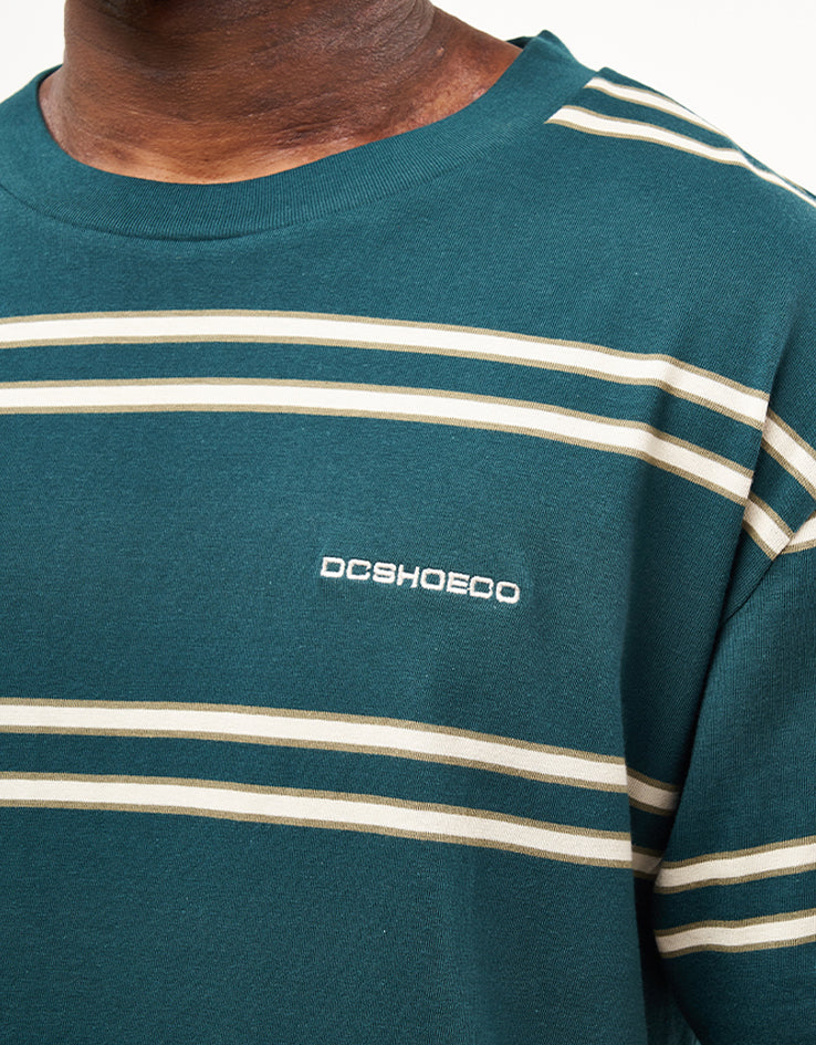 DC Portside Stripe T-Shirt - Deep Teal Portside Stripe - Image 3