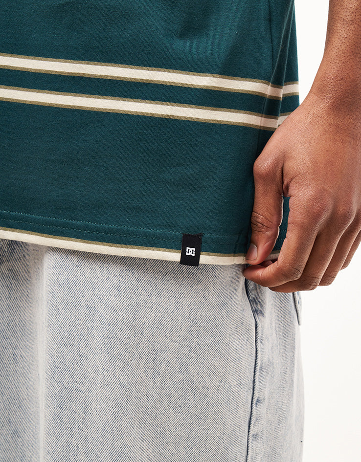 DC Portside Stripe T-Shirt - Deep Teal Portside Stripe - Image 4