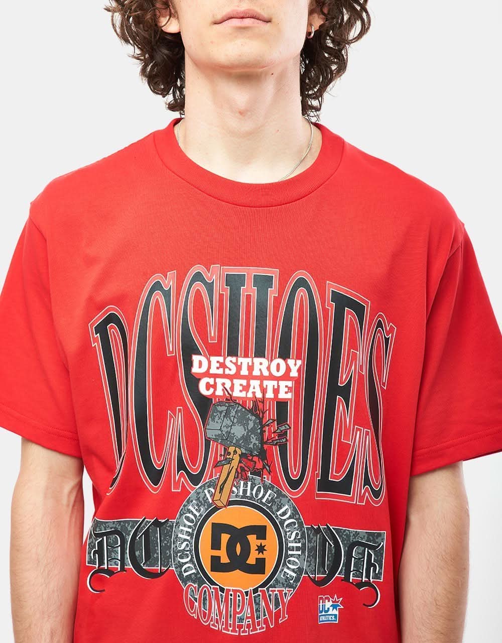 DC Shy Town T-Shirt - Racing Red - Image 4