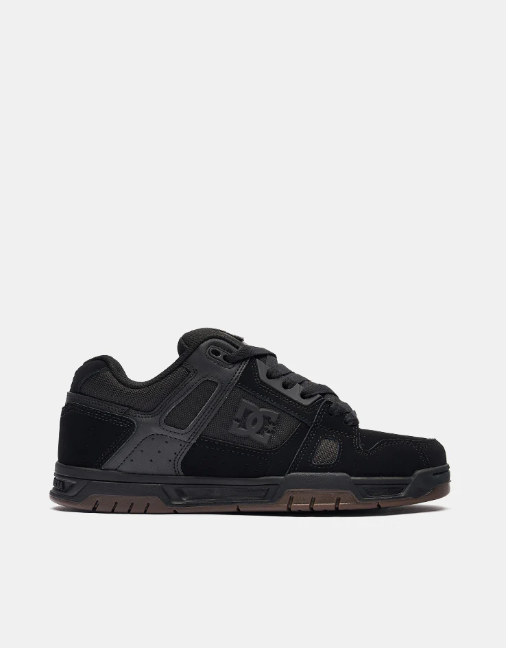 DC Stag Skate Shoes - Black/Gum