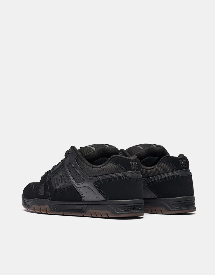 DC Stag Skate Shoes - Black/Gum - Image 5