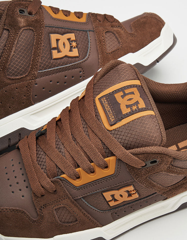 DC Stag Skate Shoes - Brown/Brown/Brown - Image 5