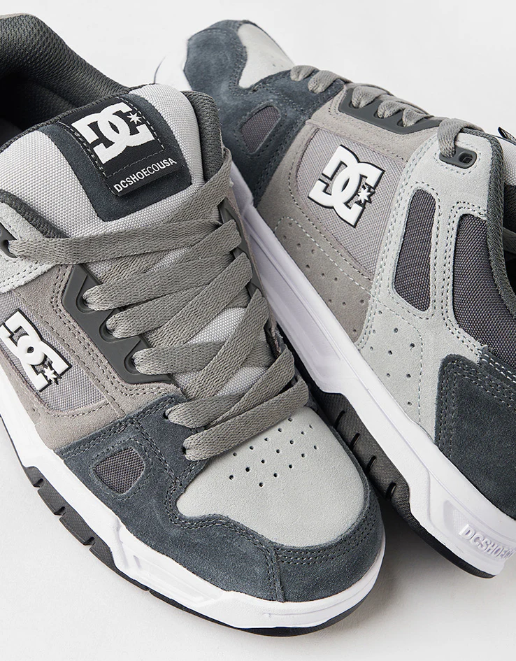 DC Stag Skate Shoes - Grey - Image 5