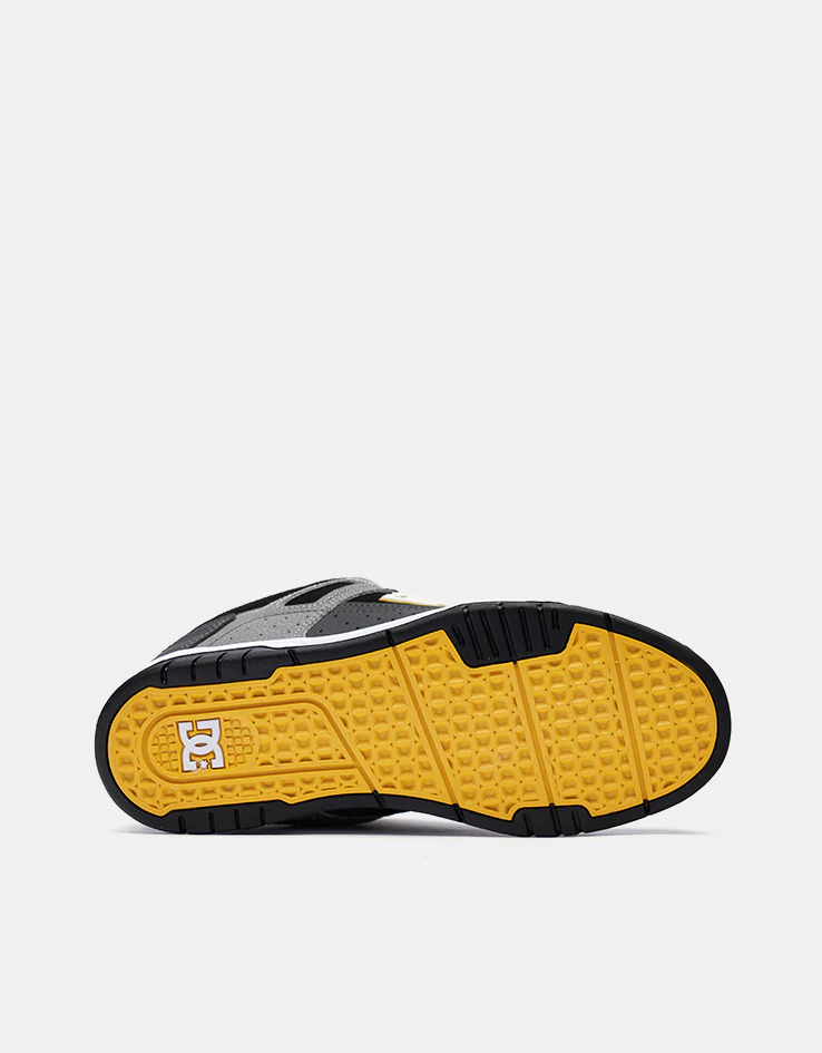 DC Stag Skate Shoes - Grey/Yellow - Image 2