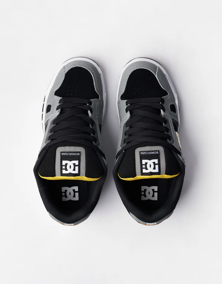 DC Stag Skate Shoes - Grey/Yellow - Image 7