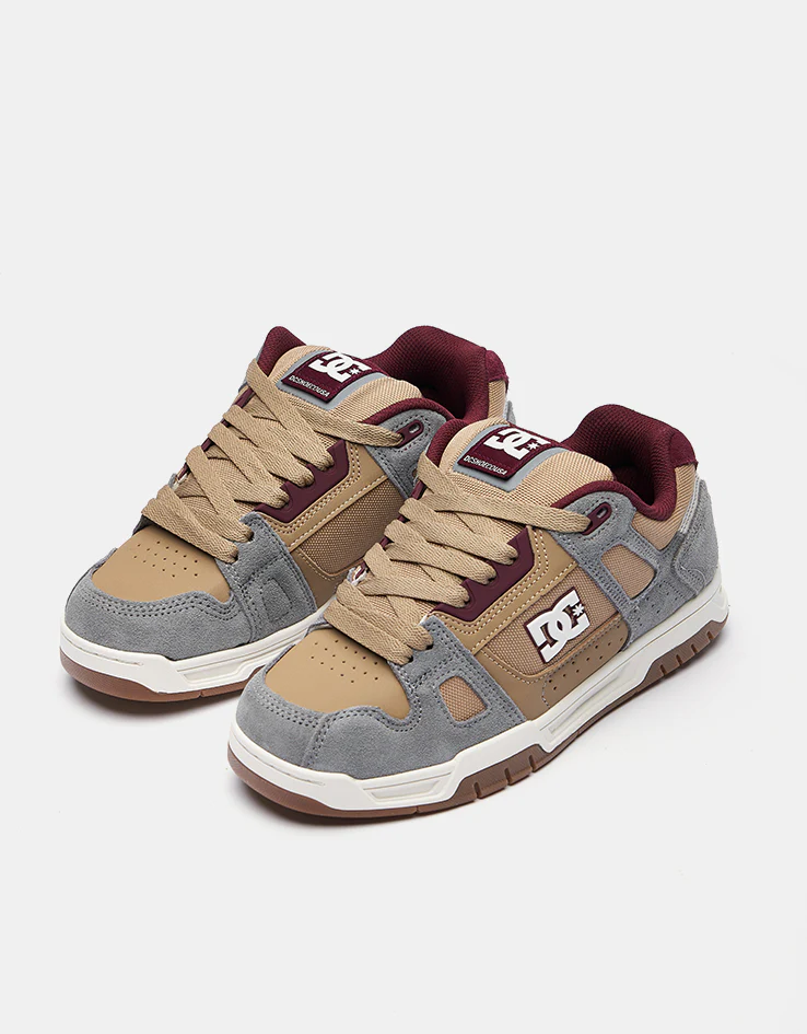 DC Stag Skate Shoes - Tan/Offwhite - Image 3