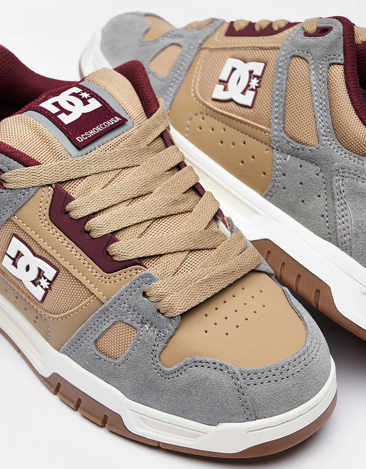 DC Stag Skate Shoes - Tan/Offwhite - Image 4