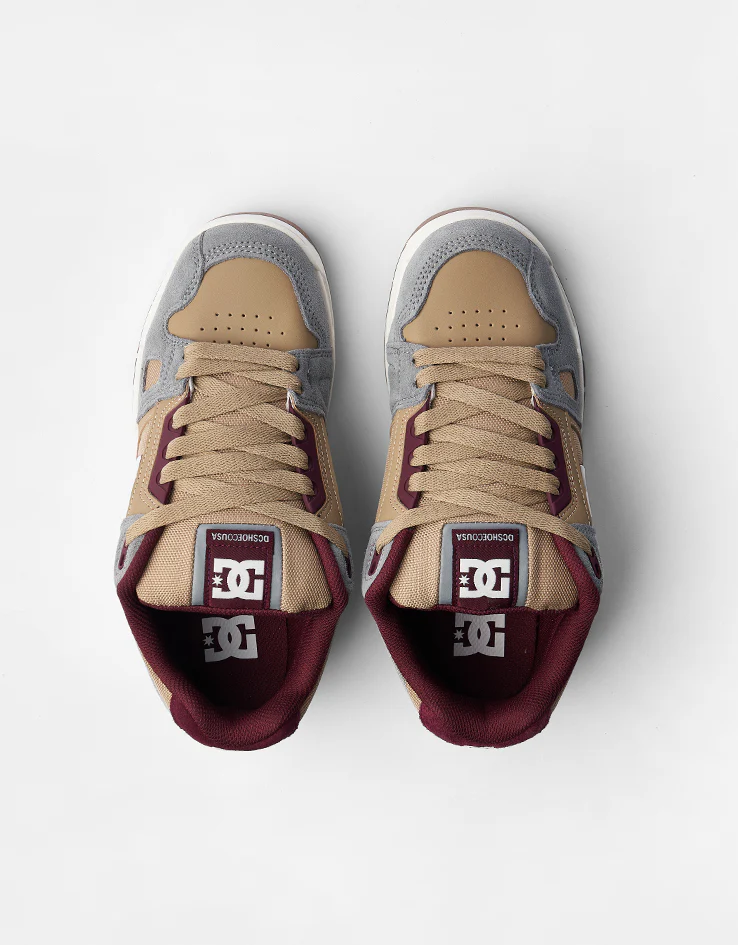 DC Stag Skate Shoes - Tan/Offwhite - Image 7