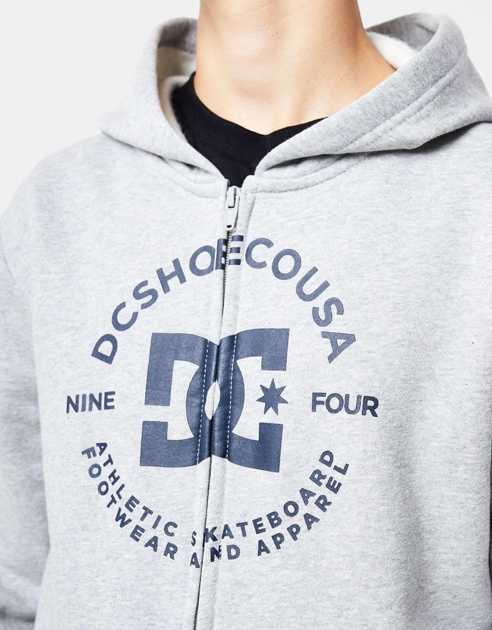 DC Star Pilot Kids Zip Hoodie - Heather Grey - Image 2