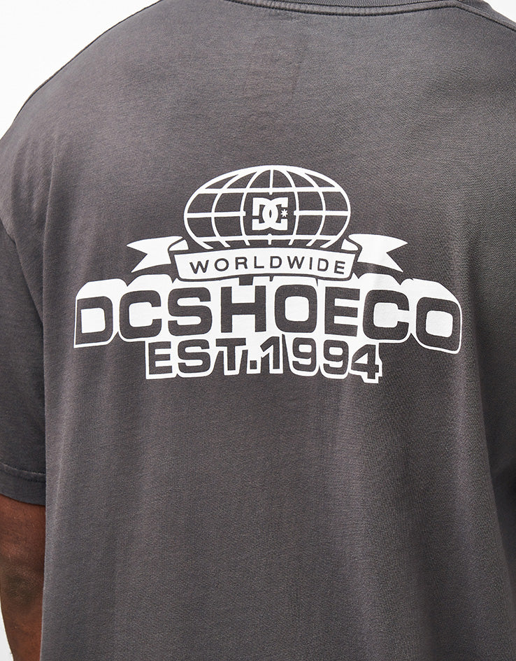 DC Stock Up T-Shirt - Black Enzyme Wash - Image 3
