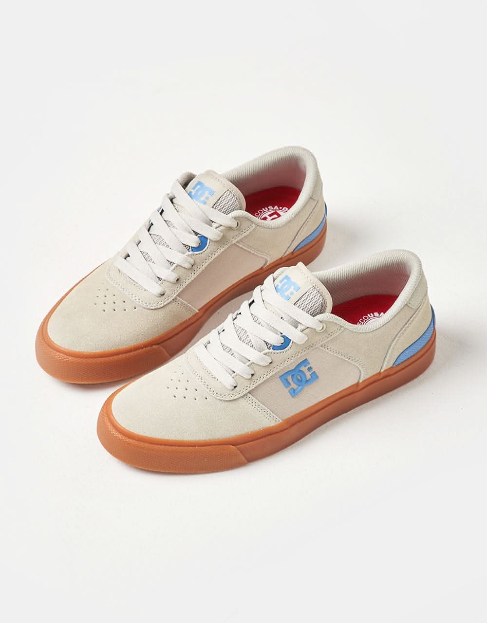 DC Teknic S Skate Shoes - White/Gum - Image 3