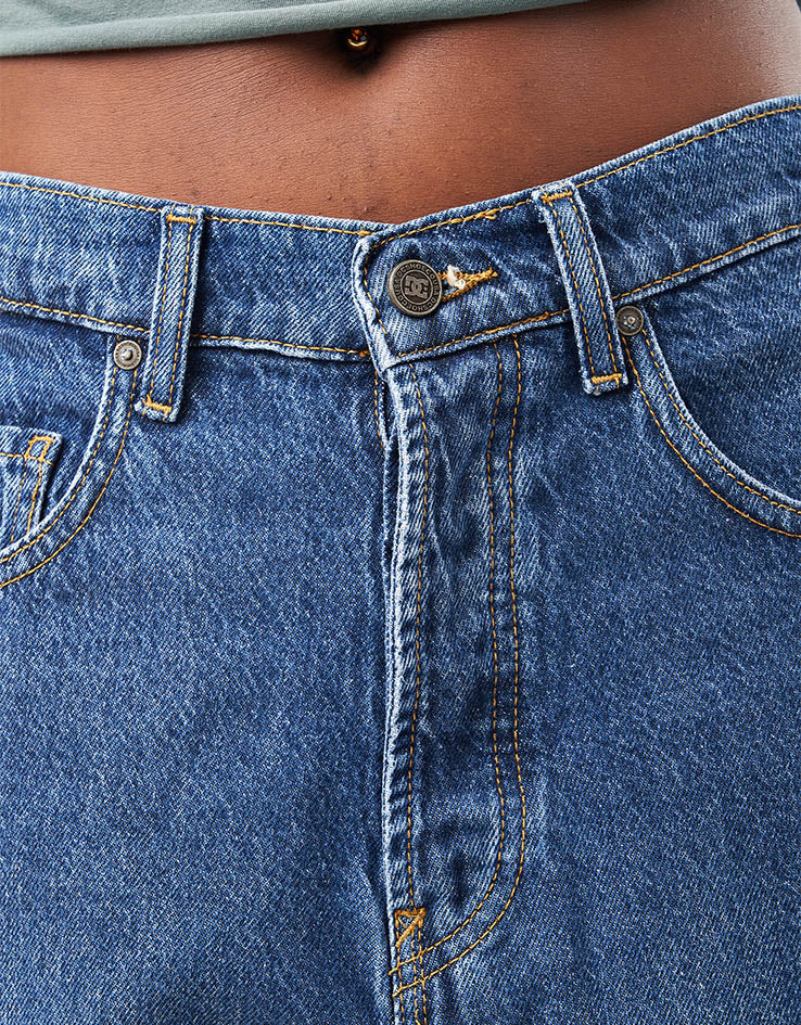 DC Worker Baggy Denim Shorts - Stone Indigo - Image 9