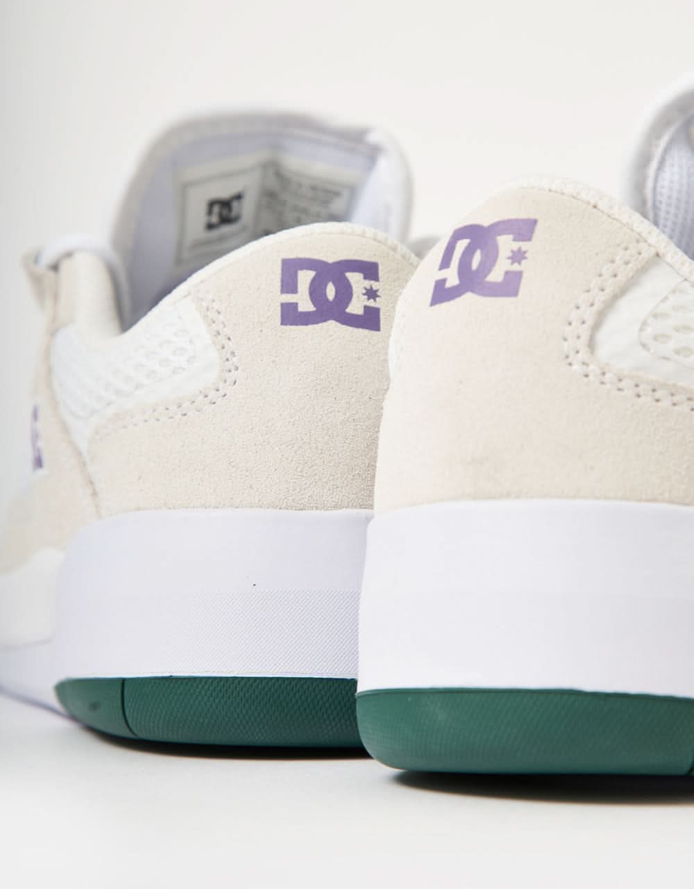 DC x Ish Metric S Skate Shoes - White/Purple - Image 6