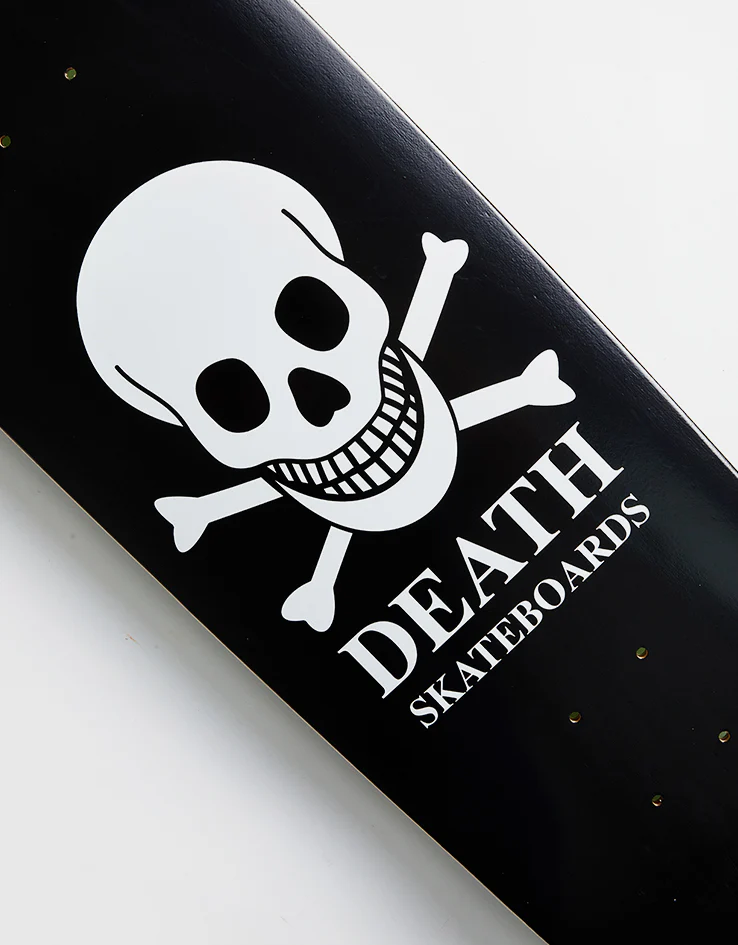 Death OG Skull 'Pool Shape' Skateboard Deck - 9" - Image 3