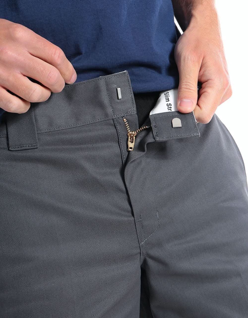 Dickies 11" Slim Straight Work Shorts - Charcoal - Image 4