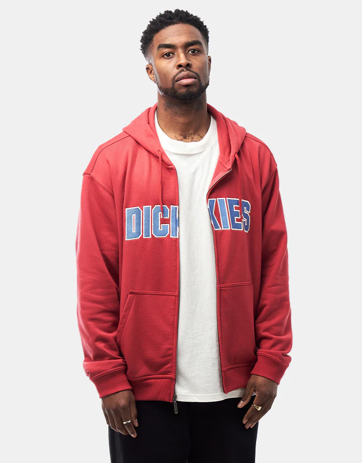 Dickies Aitkin Zip Hoodie - Garnet - Image 2