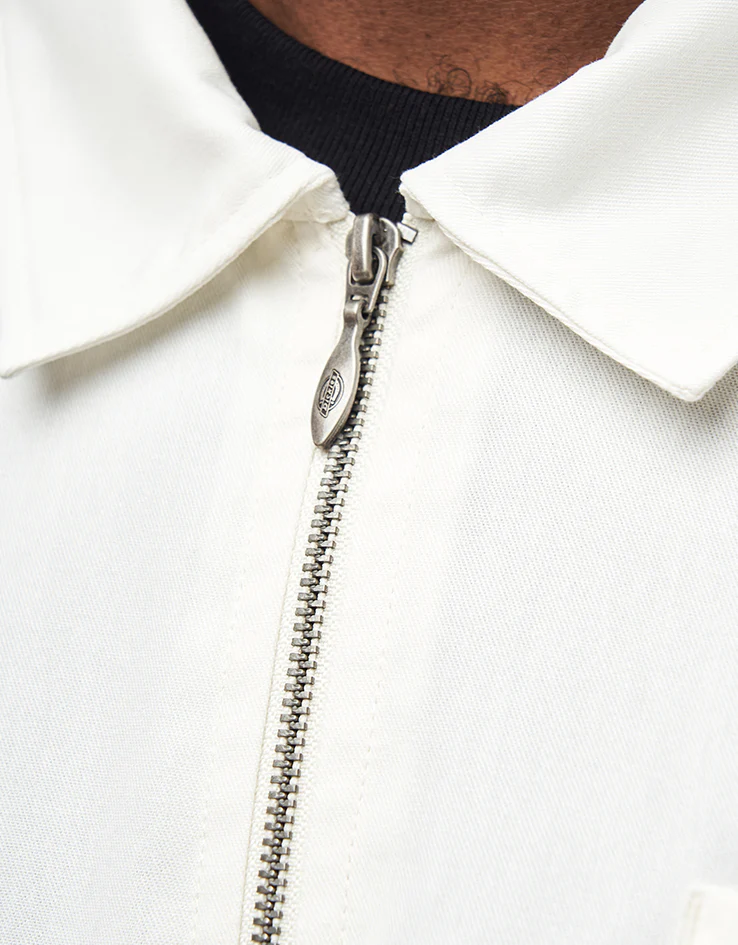 Dickies Cadiz Quarter Zip S/S Shirt - Egret - Image 4