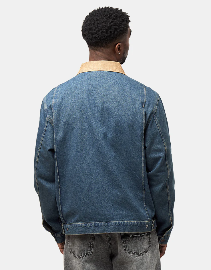 Dickies Denim Painter Jacket - Khaki Tinted Blue - Image 3
