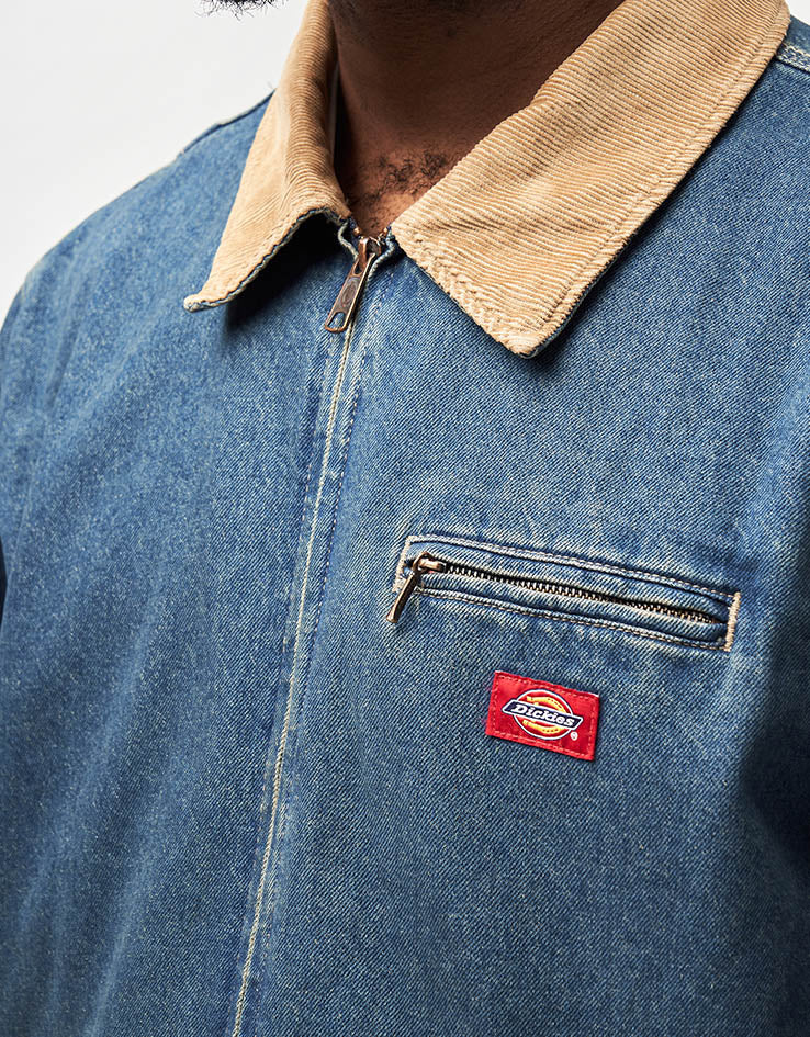 Dickies Denim Painter Jacket - Khaki Tinted Blue - Image 4