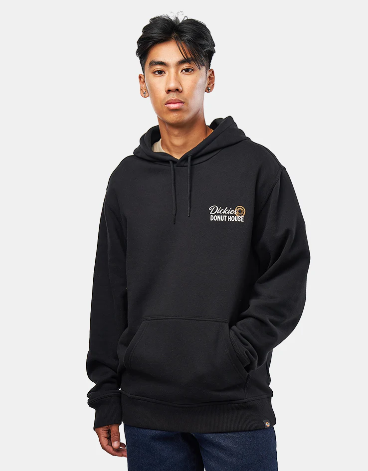 Dickies Donut House Pullover Hoodie - Black - Image 2