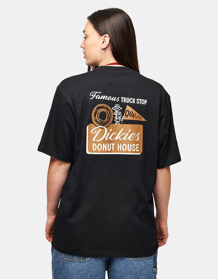 Dickies Donut House T-Shirt - Black - Image 6
