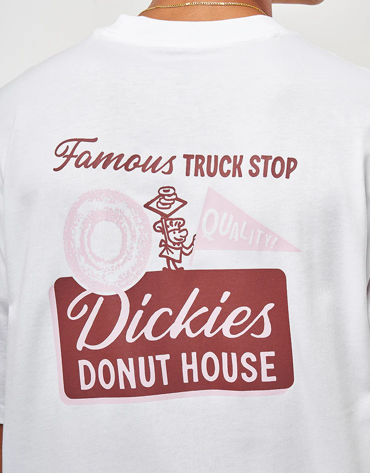 Dickies Donut House T-Shirt - White - Image 4