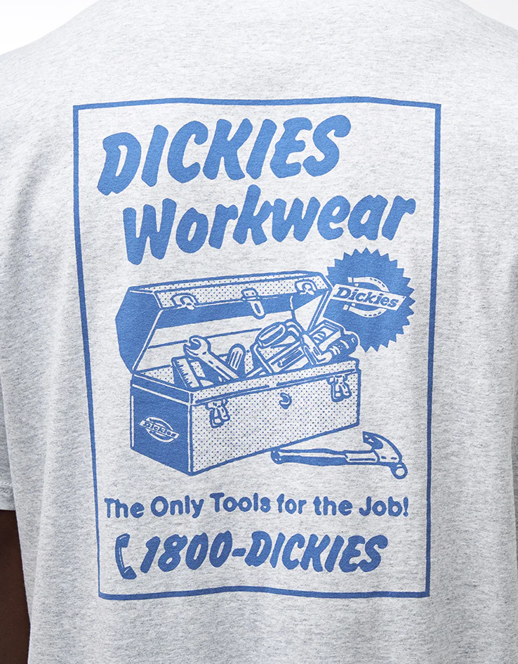 Dickies Dry Ridge T-Shirt - Light Gray - Image 3