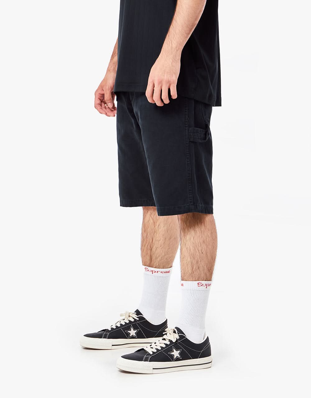 Dickies Duck Canvas Carpenter Shorts - Stone Washed Black